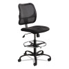 Vue Series Mesh Extended-Height Chair, Supports Up To 250 Lb, 23" To 33" Seat Height, Black Fabric