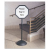 Writeway Two-Sided Dry Erase Standing Message Sign, White 18" x 18" Octagon Surface, Black Frame, 18" x 18" x 65"