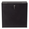 Wall-Mountable Interoffice Mailbox, 12 x 3 x 12, Black