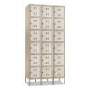 Three-Column Box Locker, 36w X 18d X 78h, Two-Tone Tan