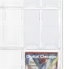 Reveal Clear Literature Displays, 18 Compartments, 30w X 2d X 45h, Clear