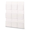 Reveal Clear Literature Displays, 9 Compartments, 30w X 2d X 36.75h, Clear