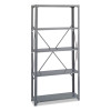 Commercial Steel Shelving Unit, Five-Shelf, 36w X 12d X 75h, Dark Gray