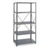 Commercial Steel Shelving Unit, Five-Shelf, 36w X 24d X 75h, Dark Gray
