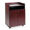 Executive Mobile Presentation Stand, 29.5 X 20.5 X 40.75, Mahogany