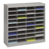 Steel/Fiberboard E-Z Stor Sorter, 36 Compartments, 37.5 x 12.75 x 36.5, Gray