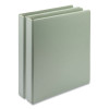 Earth's Choice Plant-Based Boho D-Ring View Binders, 1" Capacity, 11 x 8.5, Sage, 2/Pack