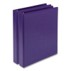 Earth's Choice Plant-Based Durable Fashion View Binder, 3 Rings, 1" Capacity, 11 x 8.5, Purple, 2/Pack