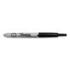 Retractable Permanent Marker, Extra-Fine Needle Tip, Black