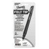 Water-Resistant Ink Porous Point Pen, Stick, Fine 0.4 Mm, Black Ink, Black Barrel, 4/Pack