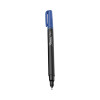 Water-Resistant Ink Porous Point Pen, Stick, Fine 0.4 Mm, Blue Ink, Black/Blue Barrel, Dozen