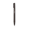 Water-Resistant Ink Porous Point Pen, Stick, Fine 0.4 Mm, Black Ink, Black Barrel, Dozen