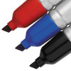 King Size Permanent Marker, Broad Chisel Tip, Assorted Colors, 4/Set