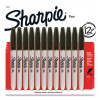 Fine Bullet Tip Permanent Marker, Black, Dozen