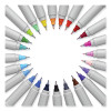 Ultra Fine Tip Permanent Marker, Ultra-Fine Needle Tip, Assorted Classic And Limited Edition Color Burst Colors, 24/Pack