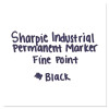 Industrial Permanent Marker Value-Pack, Fine Bullet Tip, Black