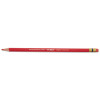 Col-Erase Pencil With Eraser, 0.7 Mm, 2B, Carmine Red Lead, Carmine Red Barrel, Dozen