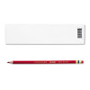 Col-Erase Pencil With Eraser, 0.7 Mm, 2B, Carmine Red Lead, Carmine Red Barrel, Dozen