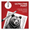 Ultra Fine Tip Permanent Marker, Ultra-Fine Bullet Tip, Black, 36/Pack