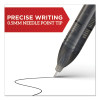 Professional Design Rollerball Pen, Stick, Fine 0.5 Mm, Blue Ink, Black/Blue Barrel, Dozen
