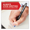 Professional Design Rollerball Pen, Stick, Fine 0.5 Mm, Blue Ink, Black/Blue Barrel, Dozen
