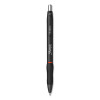 S-Gel High-Performance Gel Pen, Retractable, Medium 0.7 Mm, Red Ink, Black Barrel, Dozen