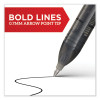 Professional Design Rollerball Pen, Stick, Medium 0.7 Mm, Black Ink, Black Barrel, Dozen