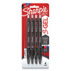 S-Gel High-Performance Gel Pen, Retractable, Fine 0.5 Mm, Assorted Ink Colors, Black Barrel, 4/Pack