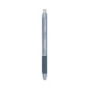 S-Gel Fashion Barrel Gel Pen, Retractable, Medium 0.7 Mm, Black Ink, Frost Blue Barrel, 4/Pack