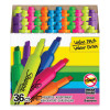 Tank Style Highlighters, Assorted Ink Colors, Chisel-Tip, Assorted Barrel Colors, 36/Pack