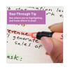 Clearview Pen-Style Highlighter, Assorted Ink Colors, Chisel Tip, Assorted Barrel Colors, 12/Pack