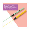 Clearview Pen-Style Highlighter, Assorted Ink Colors, Chisel Tip, Assorted Barrel Colors, 12/Pack