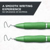 S-Gel Fashion Barrel Gel Pen, Retractable, Medium 0.7 Mm, Black Ink, Green Barrel, 4/Pack