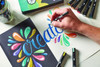 Creative Markers, Fine Brush Tip, Assorted Colors, 12/Pack