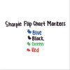 Flip Chart Marker, Broad Bullet Tip, Assorted Colors, 4/Set
