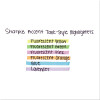 Tank Style Highlighters, Fluorescent Yellow Ink, Chisel Tip, Yellow Barrel, 4/Set