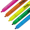 Retractable Highlighters, Assorted Ink Colors, Chisel Tip, Assorted Barrel Colors, 5/Set