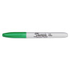 Fine Bullet Tip Permanent Marker, Green, Dozen