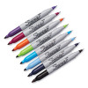 Twin-Tip Permanent Marker, Extra-Fine/Fine Bullet Tips, Assorted Colors, 8/Set