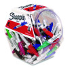 Mini Permanent Marker, Fine Bullet Tip, Assorted Colors, 72/Pack