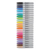 Fine Tip Permanent Marker, Fine Bullet Tip, Assorted Colors, 24/Set