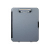 Workmate Storage Clipboard, 0.5" Clip Capacity, Holds 8.5 x 11 Sheets, Charcoal/Gray