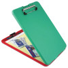 Slimmate Show2Know Safety Organizer, 0.5" Clip Capacity, Holds 8.5 x 11 Sheets, Red/Green