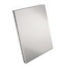 Snapak Aluminum Side-Open Forms Folder, 0.5" Clip Capacity, Holds 8.5 x 11 Sheets, Silver