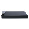 Redi-Rite Aluminum Storage Clipboard, 1" Clip Capacity, Holds 8.5 x 11 Sheets, Black