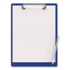 Recycled Plastic Clipboard, 0.5" Clip Capacity, Holds 8.5 x 11 Sheets, Cobalt