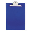 Recycled Plastic Clipboard With Ruler Edge, 1" Clip Capacity, Holds 8.5 x 11 Sheets, Blue