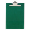 Recycled Plastic Clipboard With Ruler Edge, 1" Clip Capacity, Holds 8.5 x 11 Sheets, Green