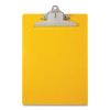 Recycled Plastic Clipboard With Ruler Edge, 1" Clip Capacity, Holds 8.5 x 11 Sheets, Yellow