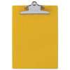 Recycled Plastic Clipboard With Ruler Edge, 1" Clip Capacity, Holds 8.5 x 11 Sheets, Yellow